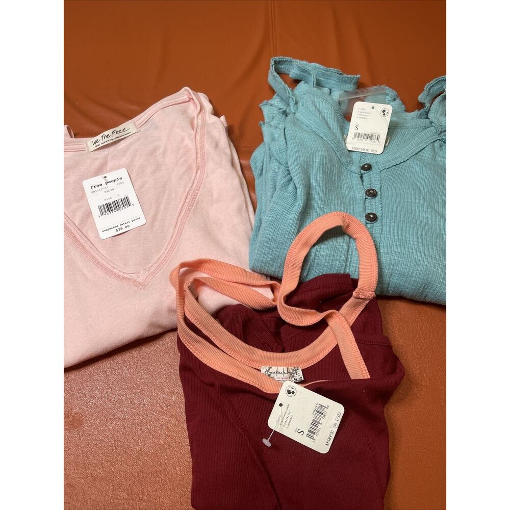 Bundle of 3 FREE PEOPLE Tops Women’s Size Small NEW WITH TAGS - Picture 7 of 7